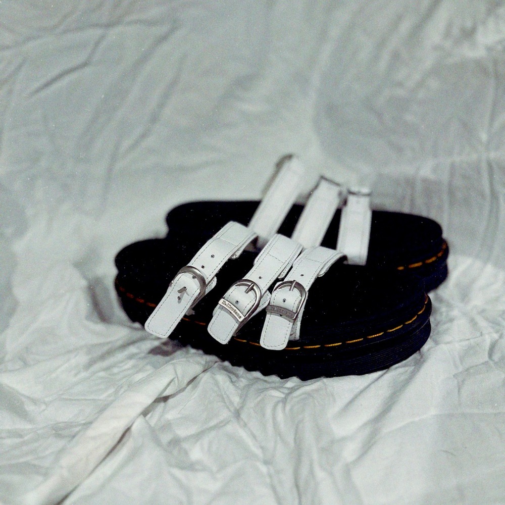 White Blaire Slide Doc Marten Sandals